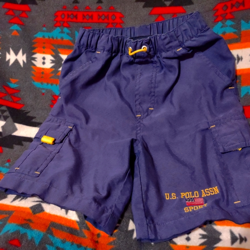 Boys size 4 blue us polo shorts